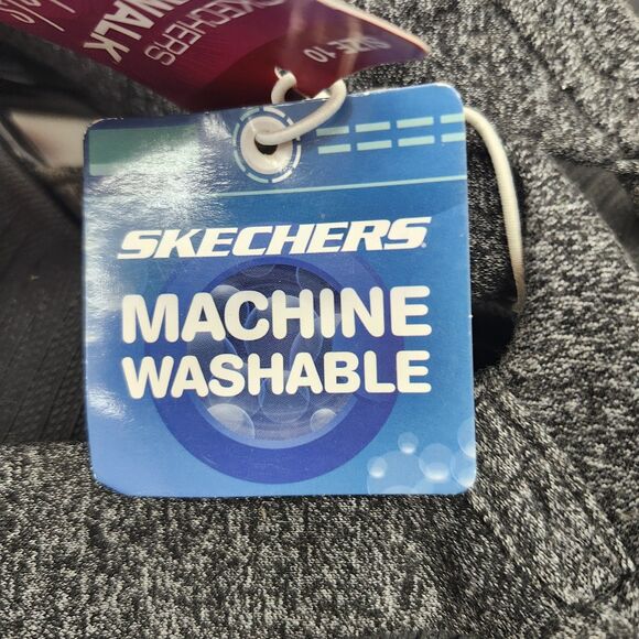 Skechers Go Walk Flip Flops Womens 10 Black Gray Slip-on Machine Washable Casual - Picture 12 of 13